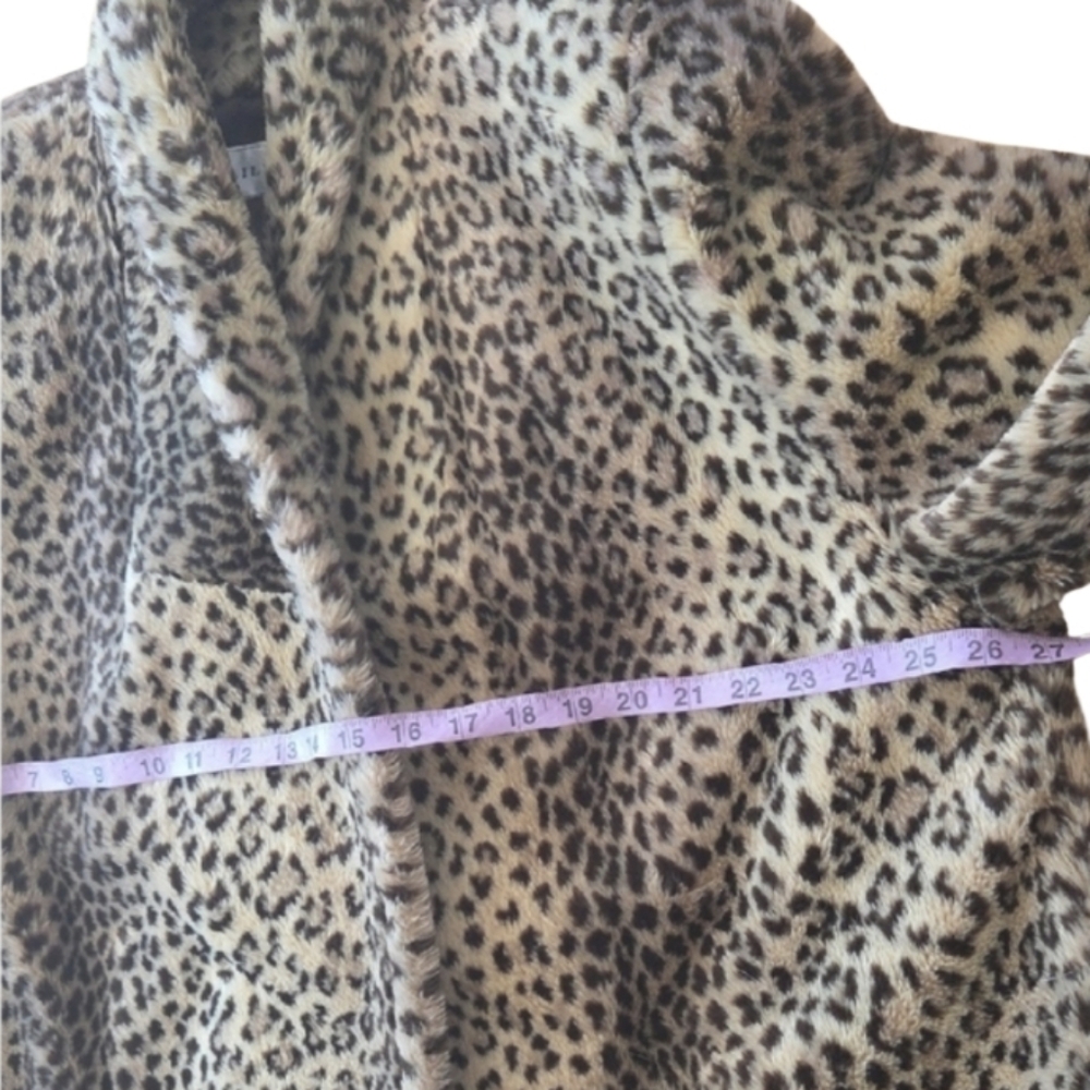 Vintage Lillie Rubin Animal Print Teddy Jacket A Line Swing Coat - Picture 5 of 7